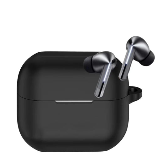 Funda Techsuit de silicona para Samsung Galaxy Buds3 FE / Buds3 Pro / Buds3, Negra