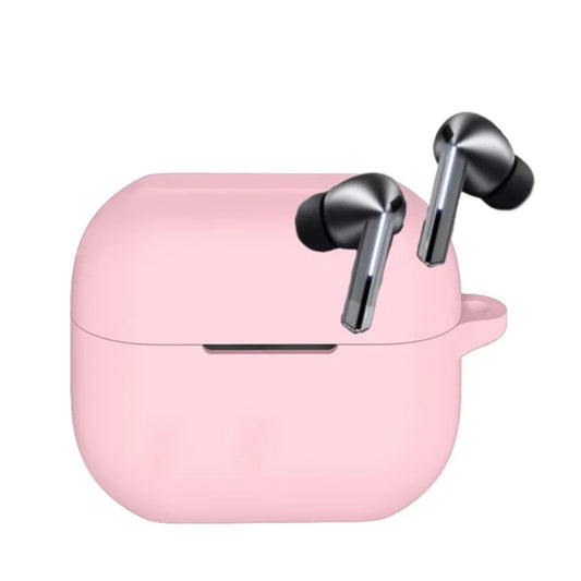 Funda Techsuit de silicona para Samsung Galaxy Buds3 FE / Buds3 Pro / Buds3, Rosa