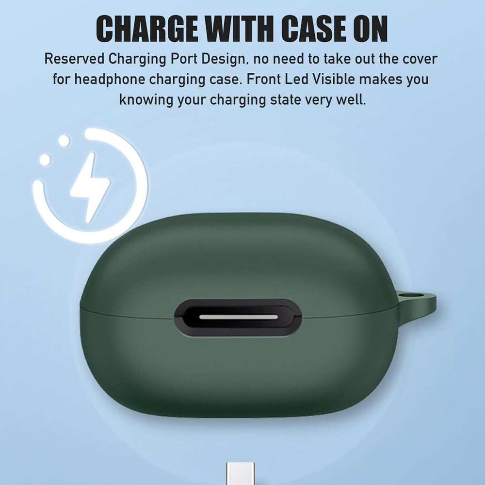 Funda Techsuit Silicone para Apple AirPods Gen 1 / Gen 2, Negra