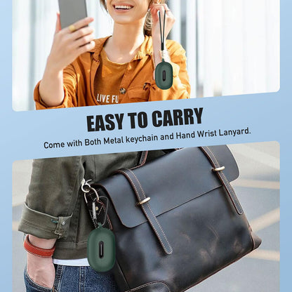 Funda Techsuit Silicone para Apple AirPods Gen 1 / Gen 2, Negra