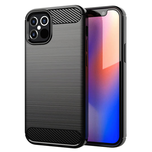 Funda para Apple iPhone 12 / 12 Pro, OEM, Carbono, Negra
