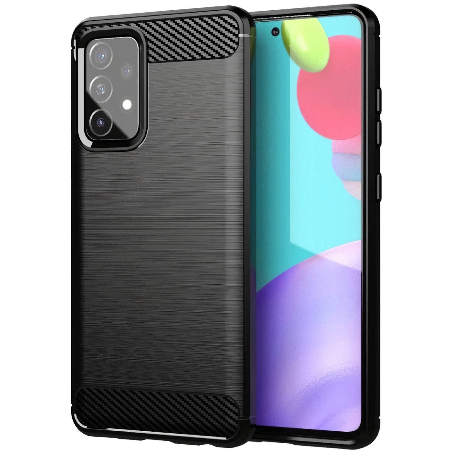 Funda para Samsung Galaxy A53 5G A536, OEM, Carbono, Negra