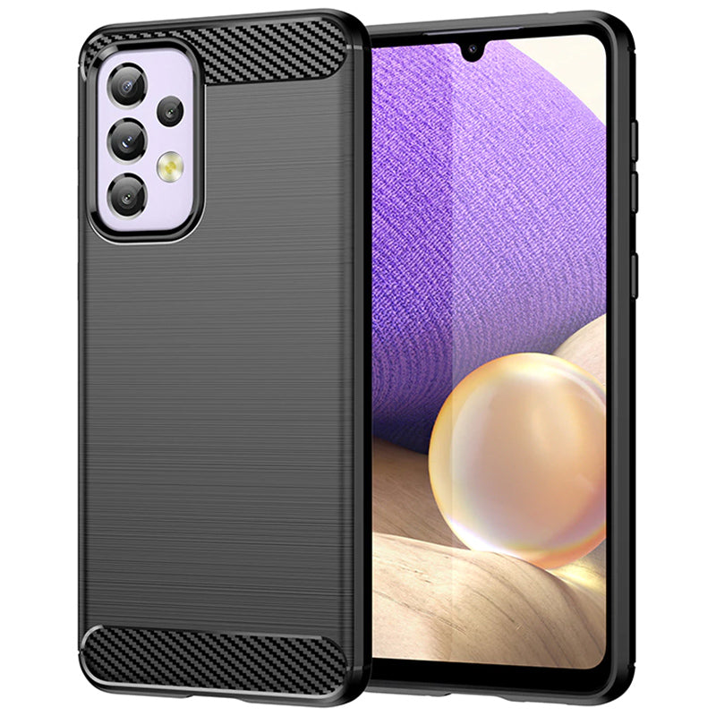 Funda para Samsung Galaxy A13 A135, Carbono, Negra