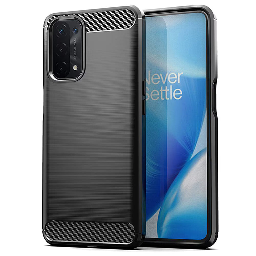 Funda para Oppo A74 5G / A54 5G / A93 5G, OEM, Carbono, Negra