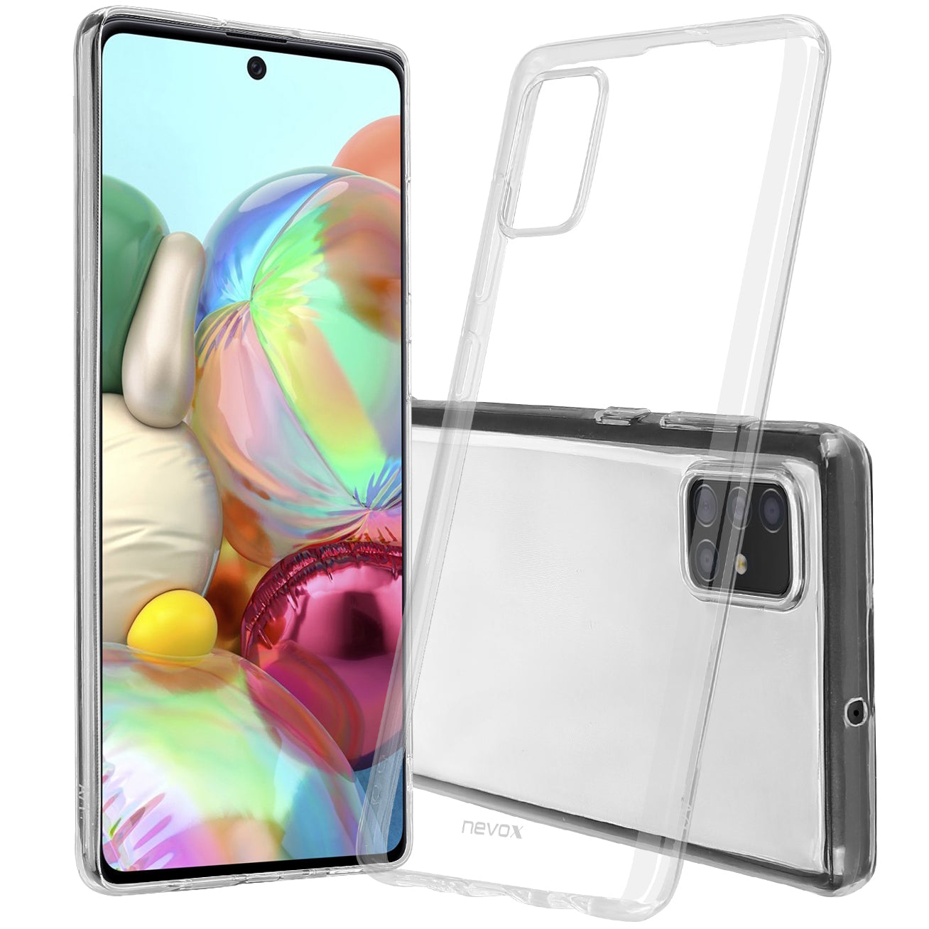 Funda para Samsung Galaxy A42 5G A426, Nevox, StyleShell Flex, Transparente