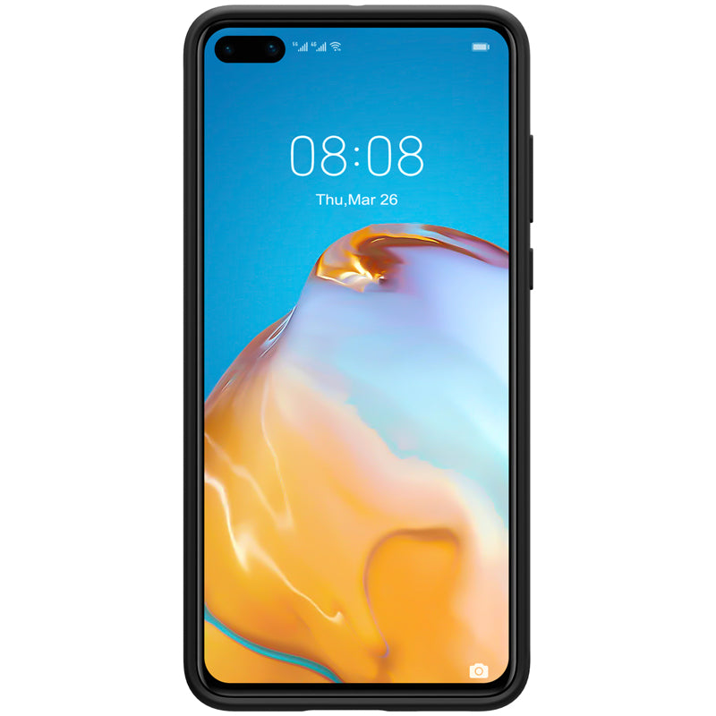 Funda para Huawei P40, Nillkin, Flex Pure Liquid Silicone, Negro