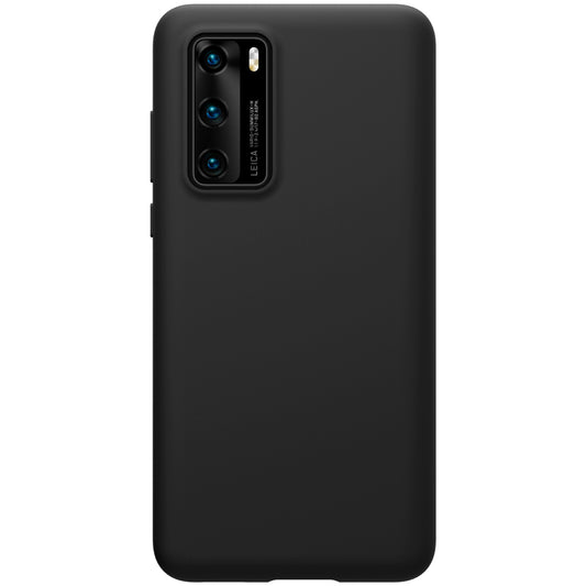 Funda para Huawei P40, Nillkin, Flex Pure Liquid Silicone, Negro