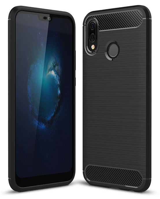 Funda para Huawei P20 Lite, OEM, Carbono, Negra