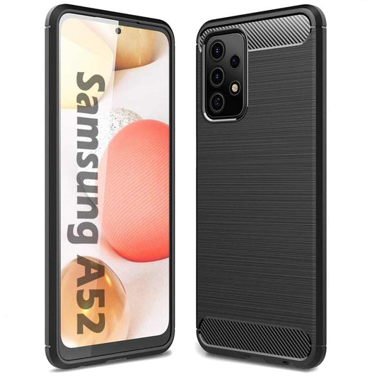 Funda para Samsung Galaxy A52s 5G A528 / A52 5G A526 / A52 A525, OEM, Carbono, Negra