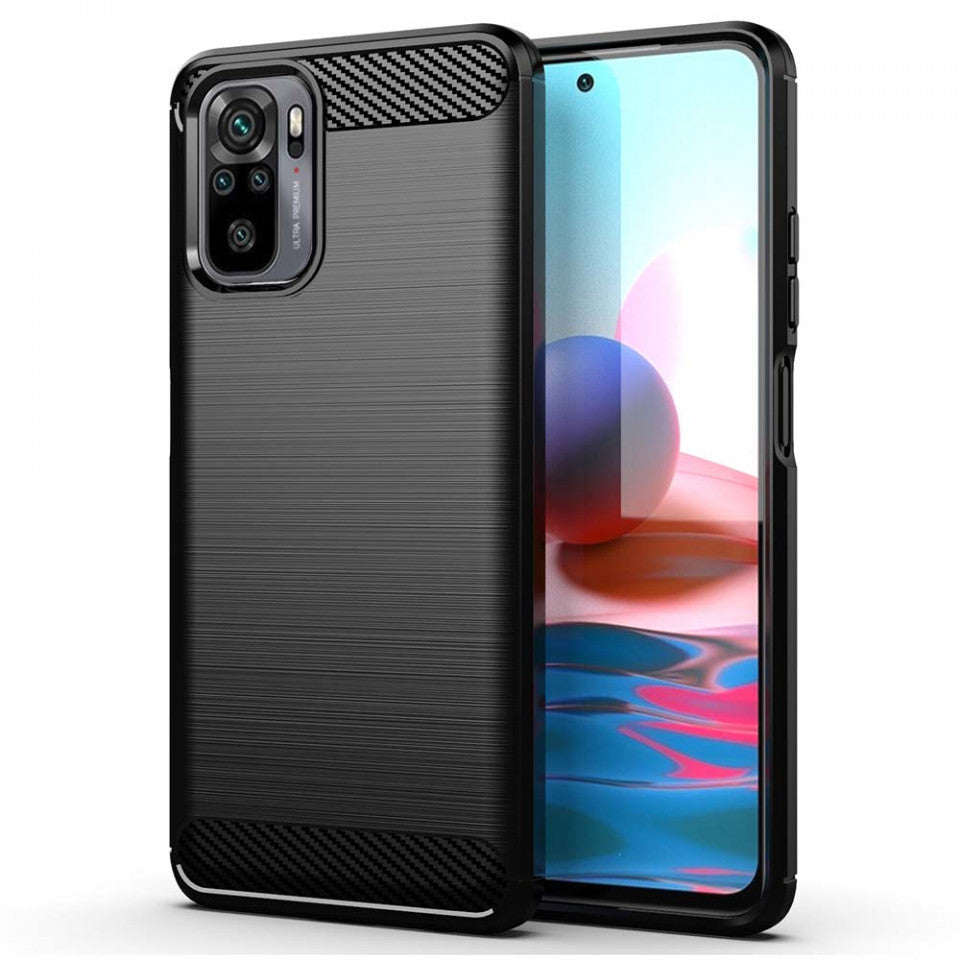 Funda para Xiaomi Redmi Note 10S / Note 10, OEM, Carbono, Negra