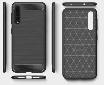 Funda para Huawei P20 Pro, OEM, Carbono, Negra