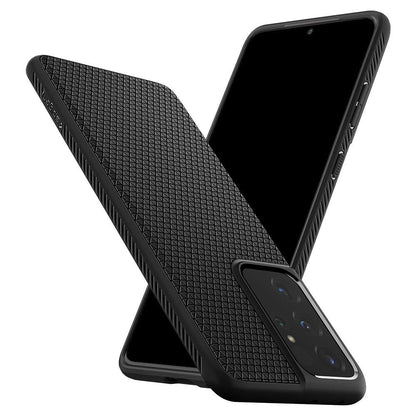 Funda para Samsung Galaxy S21 Ultra 5G G998, Spigen, Liquid Air, Negro SPN1456BLK SPN1456BLK