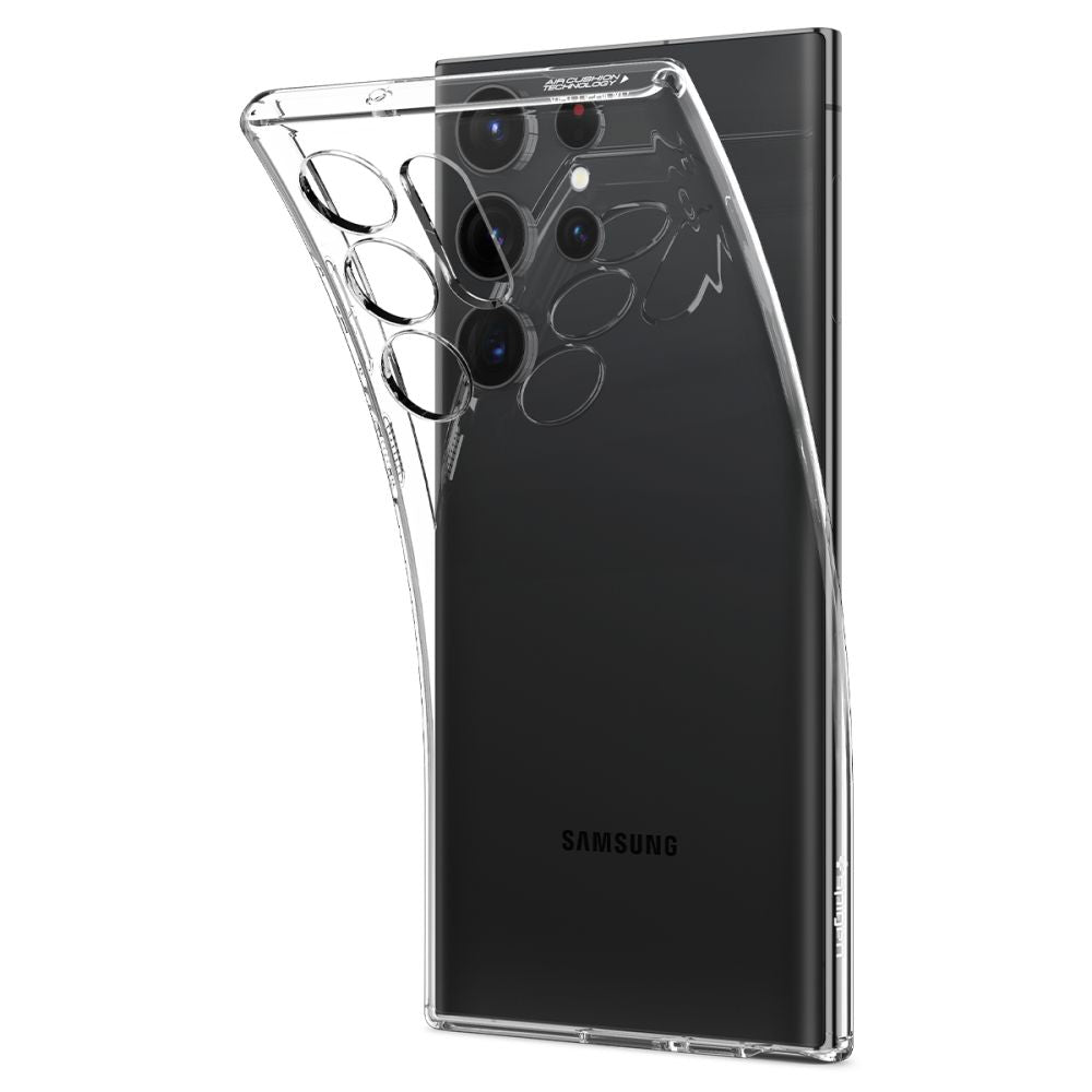 Funda para Samsung Galaxy S23 Ultra S918, Spigen, Cristal líquido, Transparente ACS05610