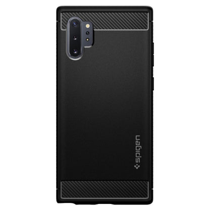 Funda para Samsung Galaxy Note 10+ 5G N976 / Note 10+ N975, Spigen, Rugged Armour, Negro 627CS27331