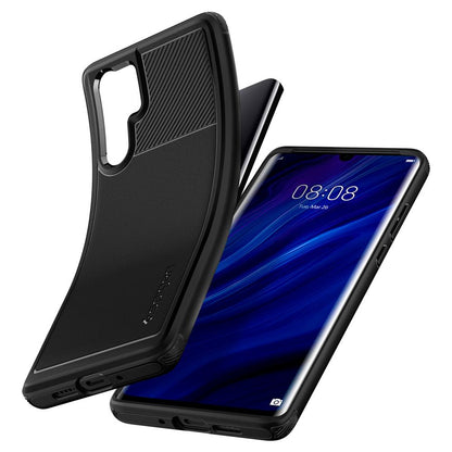 Funda para Huawei P30 Pro, Spigen, Rugged Armour, Negro L37CS25725