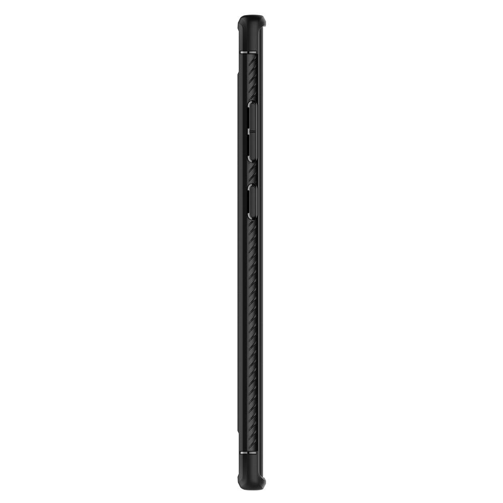 Funda para Samsung Galaxy Note 10+ 5G N976 / Note 10+ N975, Spigen, Rugged Armour, Negro 627CS27331