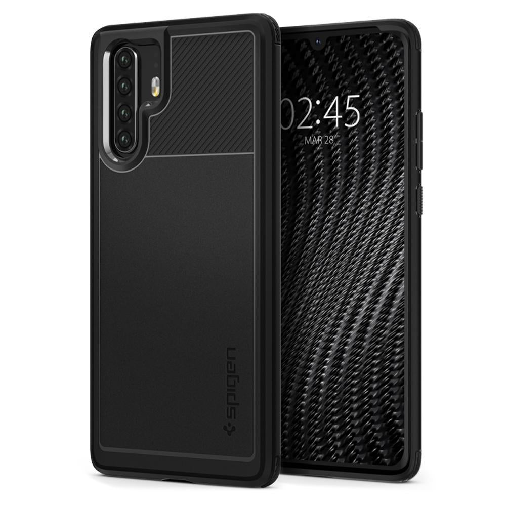 Funda para Huawei P30 Pro, Spigen, Rugged Armour, Negro L37CS25725