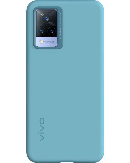 Funda para vivo V21 5G, Cubierta de silicona, Azul 6000173