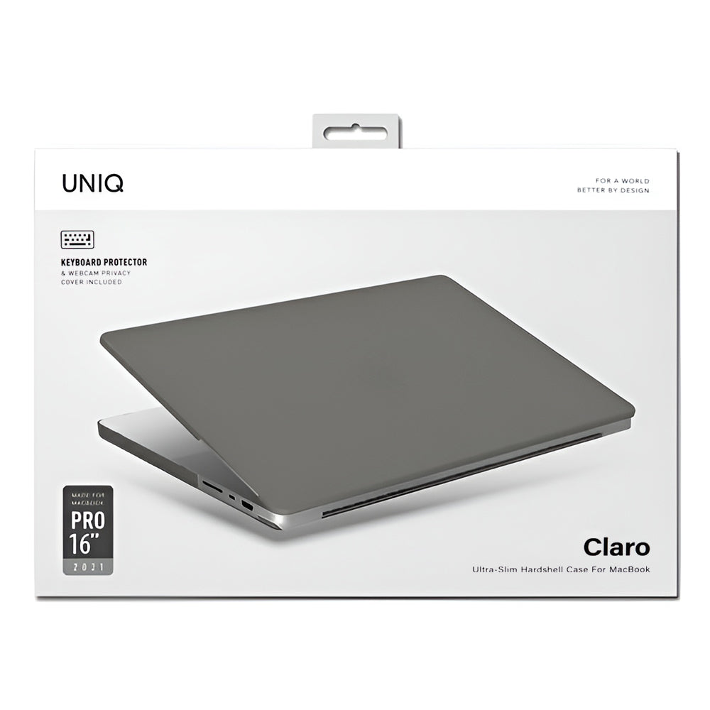 Funda UNIQ Claro para Apple MacBook Pro 16 pulgadas (2026) / (2024) / (2023) / (2021), Gris Mate