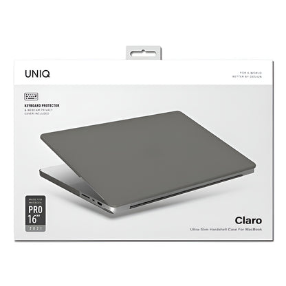 Funda UNIQ Claro para Apple MacBook Pro 16 pulgadas (2026) / (2024) / (2023) / (2021), Gris Mate