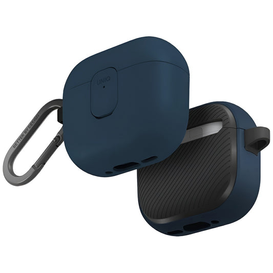 Funda UNIQ Clyde para Apple AirPods 4, Azul Negra