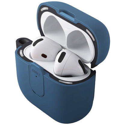 Funda UNIQ Clyde para Apple AirPods 4, Azul Negra