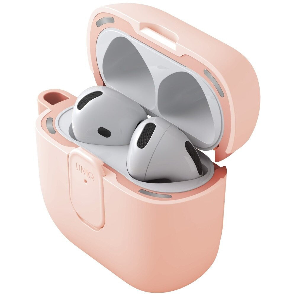 Funda UNIQ Clyde para Apple AirPods 4, Coral