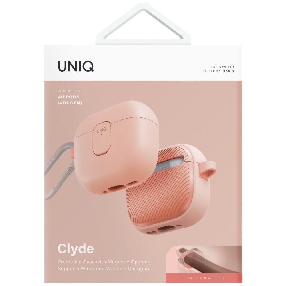 Funda UNIQ Clyde para Apple AirPods 4, Coral