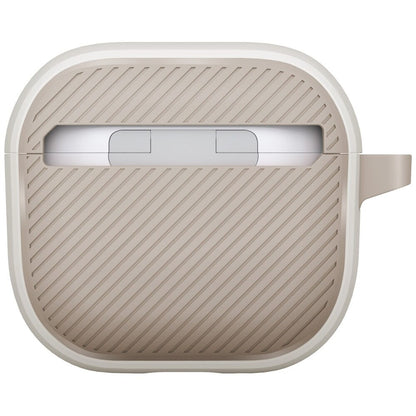Funda UNIQ Clyde para Apple AirPods 4, Gris Beige