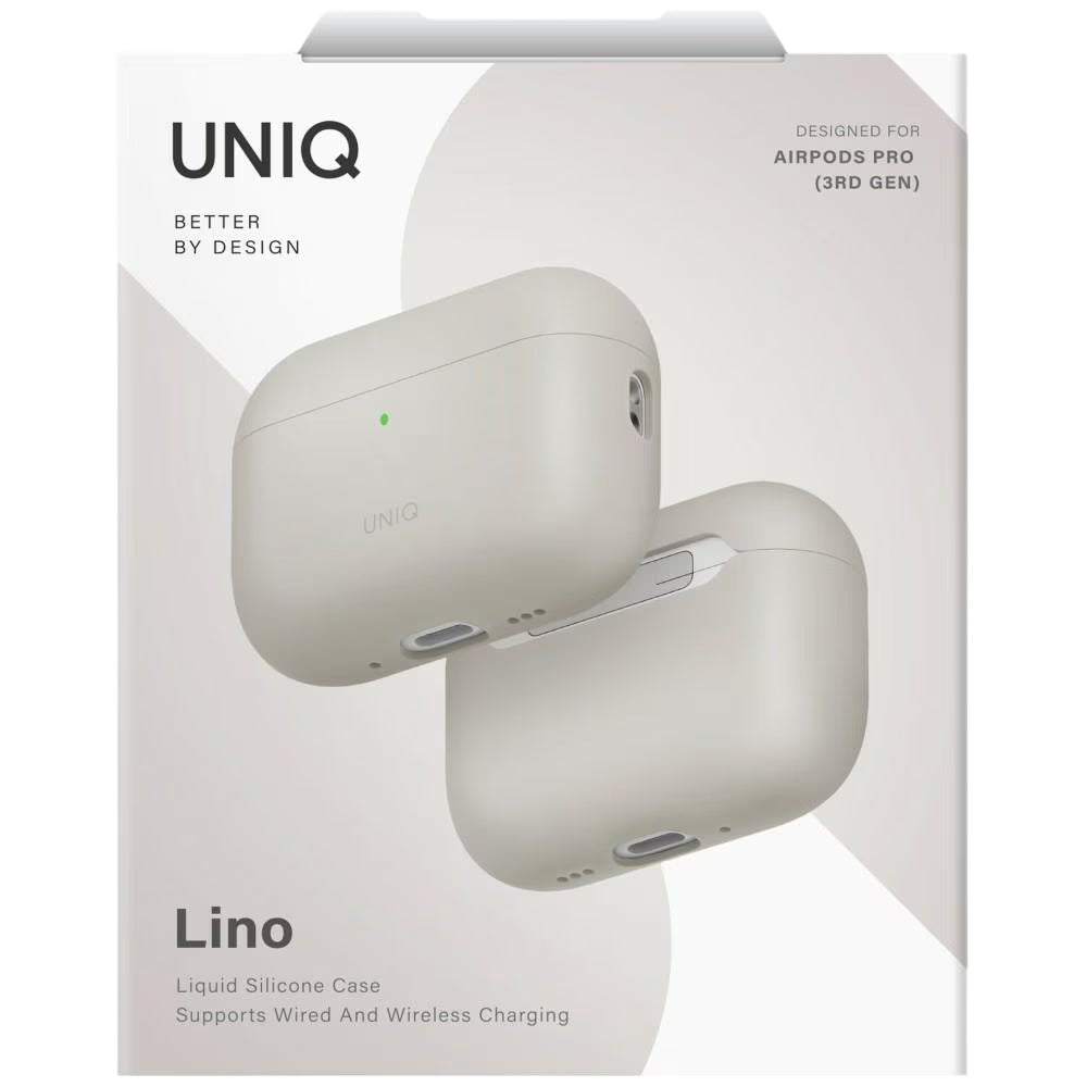 Funda UNIQ Lino para Apple AirPods Pro 3, Beige