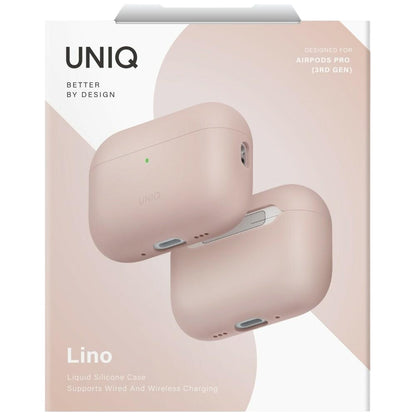 Funda UNIQ Lino para Apple AirPods Pro 3, Rosa