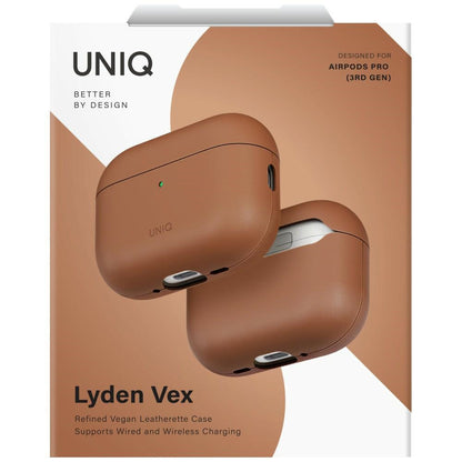 Funda UNIQ Lyden Vex para Apple AirPods Pro 3, Marrón