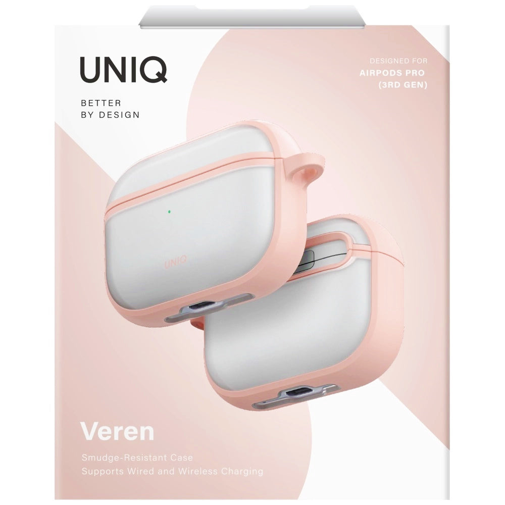 Funda UNIQ Veren para Apple AirPods Pro 3, Rosa