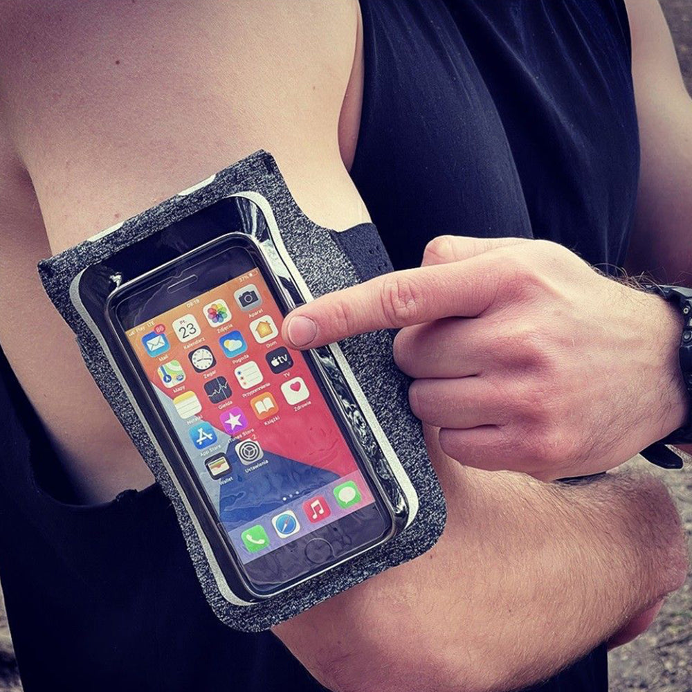 Funda Universal para Teléfono máx. 6.5 pulgadas, Techsuit, Sports TH10, Gris