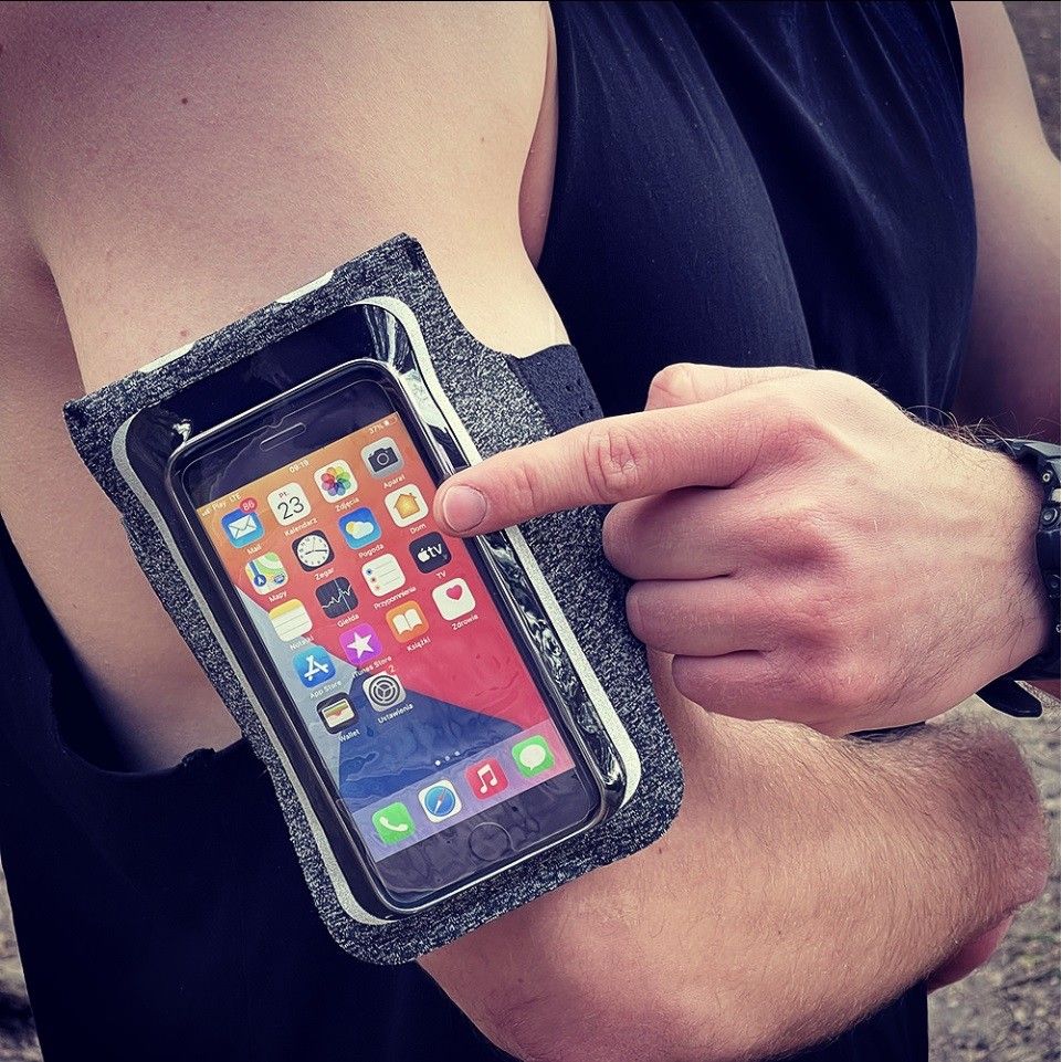 Funda Universal para Teléfono máx. 6.5 pulgadas, Techsuit, Sports TH10, Negra