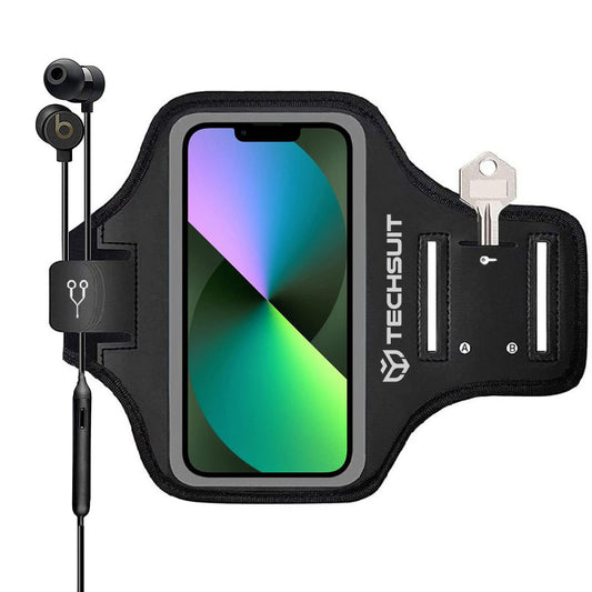 Funda Universal para Teléfono máx. 6.8 pulgadas, Techsuit, Sports TH20, Negra