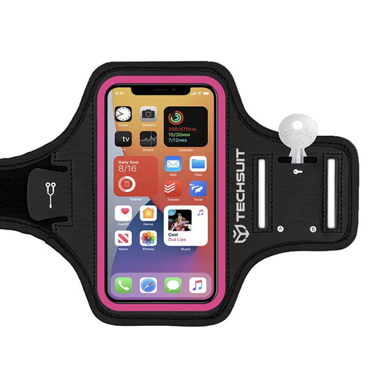 Funda Universal para Teléfono máx. 6.8 pulgadas, Techsuit, Sports TH20, Rosa