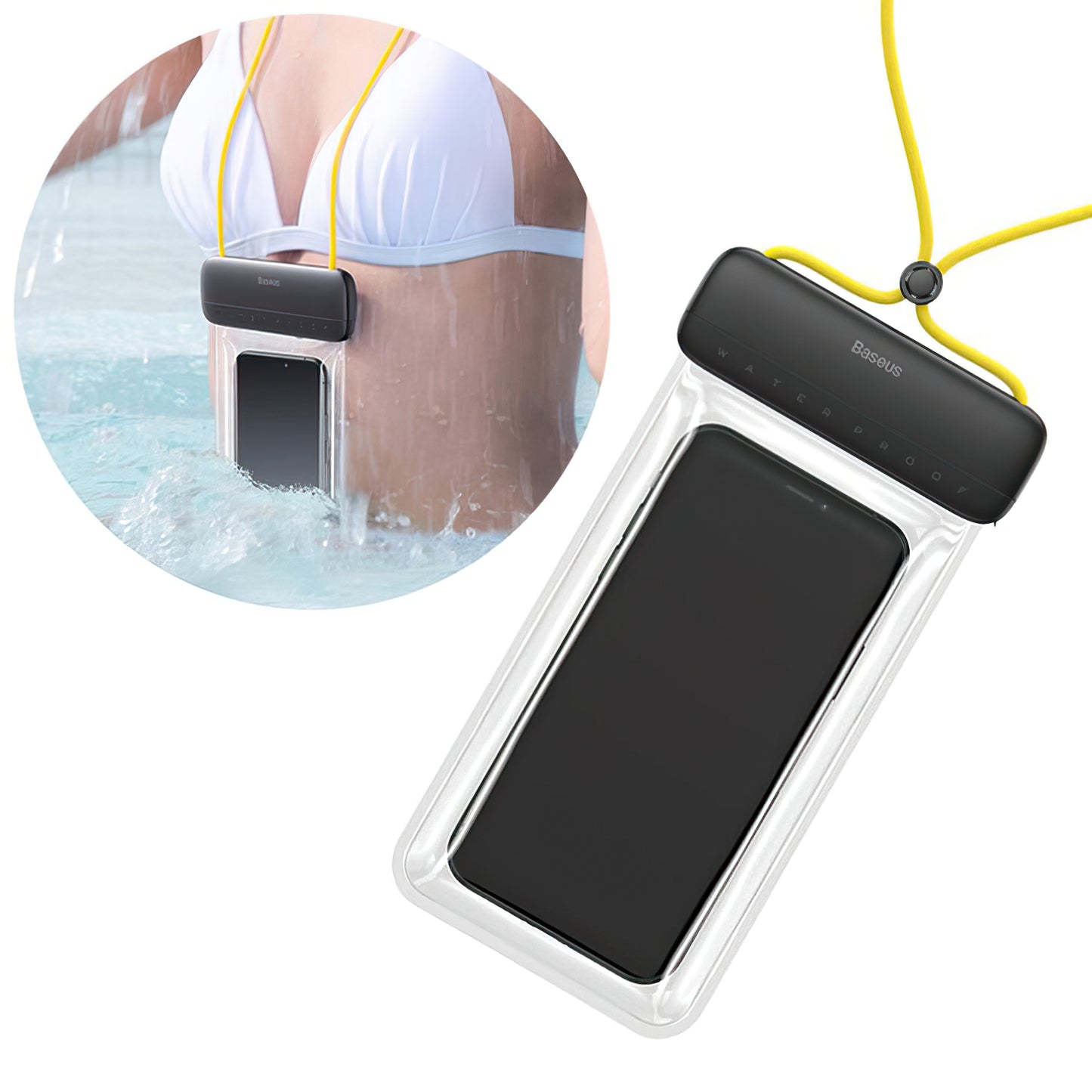 Funda Universal Waterproof, Baseus, Let's Go, Amarilla ACFSD-DGY