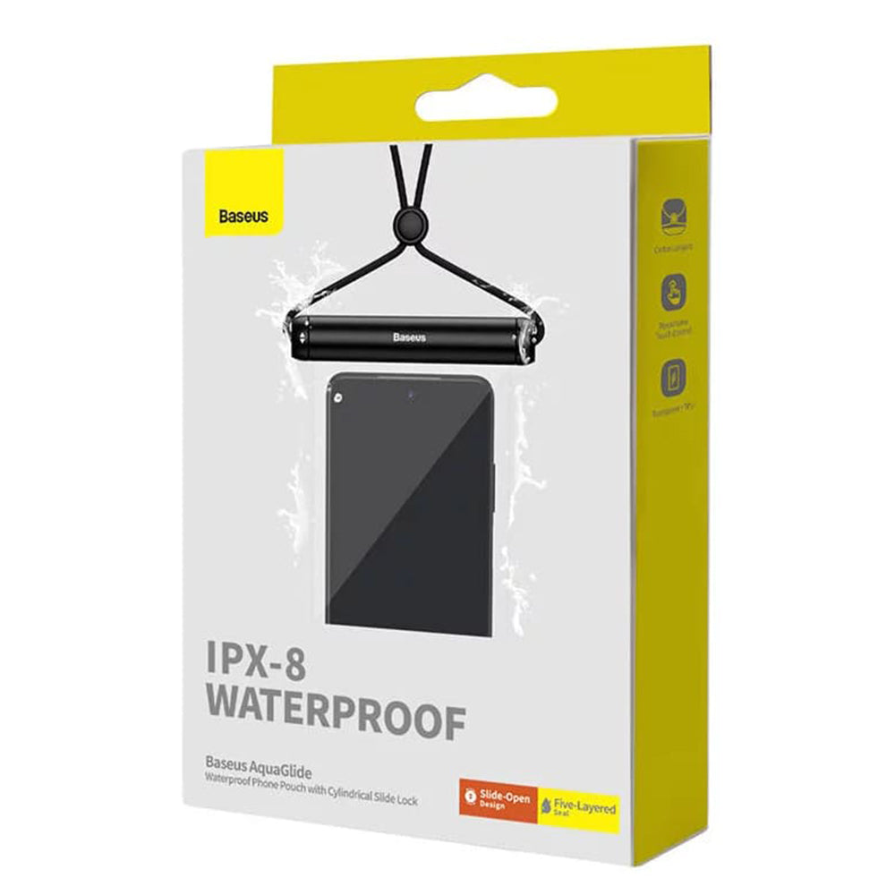 Funda Universal Waterproof, Baseus, AquaGlide Cylindrical, Negra P60263701113-00