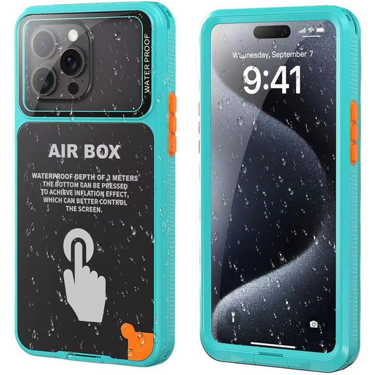 Funda Universal Impermeable para Teléfono máx. 6.1 pulgadas, ShellBox, AirBox, Azul