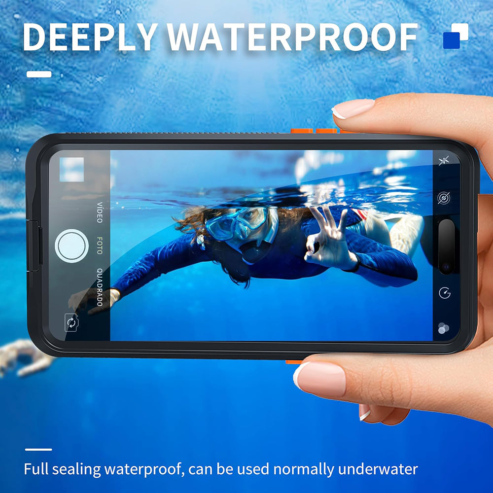 Funda Universal Impermeable para Teléfono máx. 6.1 pulgadas, ShellBox, AirBox, Negra