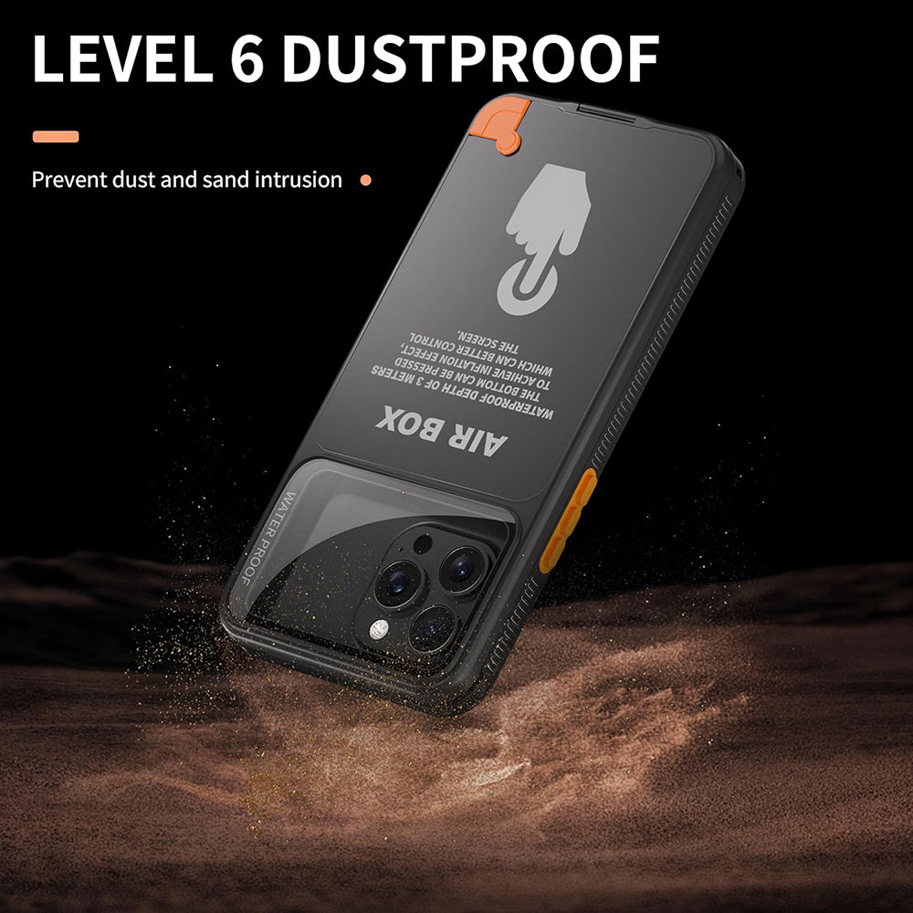 Funda Universal Impermeable para Teléfono máx. 6.1 pulgadas, ShellBox, AirBox, Negra