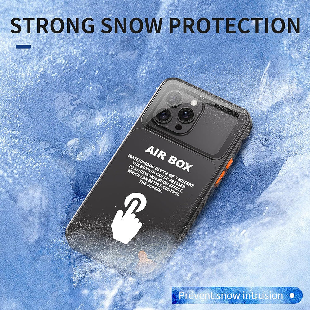 Funda Universal Impermeable para Teléfono máx. 6.1 pulgadas, ShellBox, AirBox, Negra