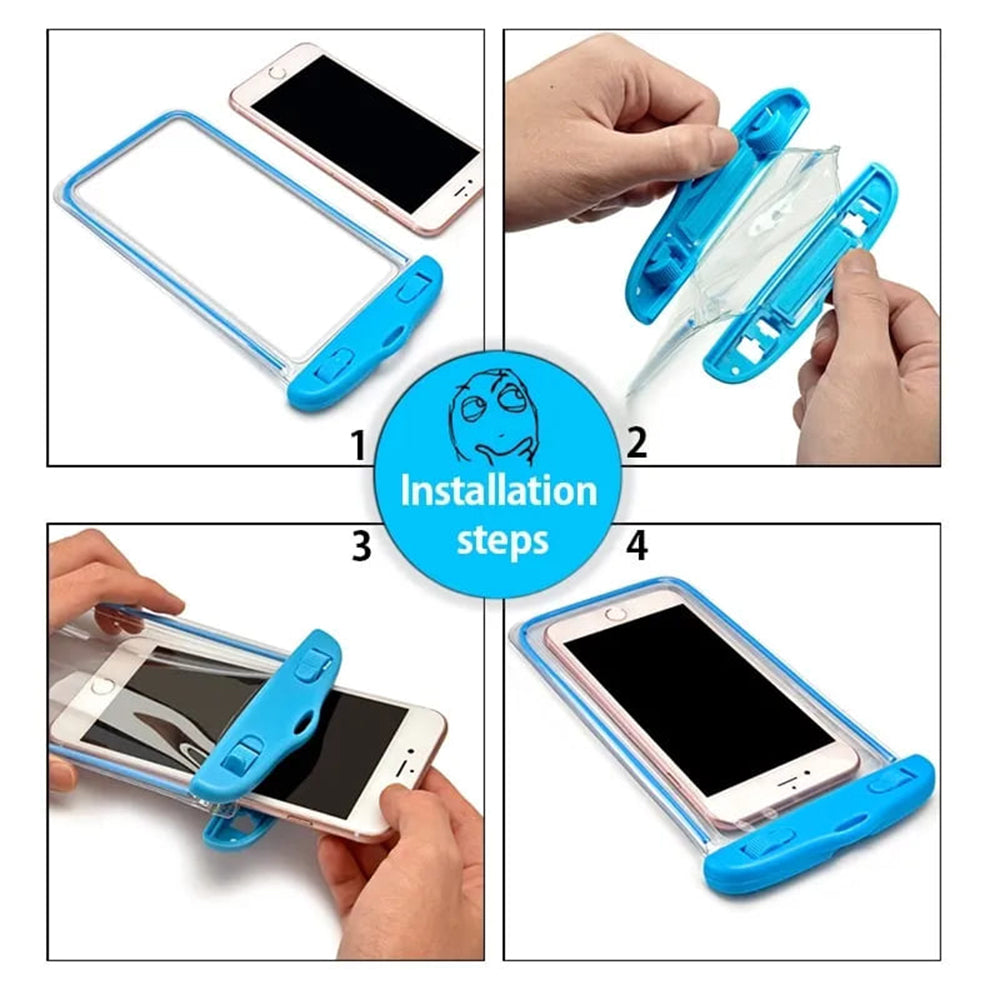 Funda Universal Waterproof para Teléfono máx. 6.5 pulgadas, Techsuit, Negra