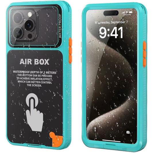 Funda Universal Impermeable para Teléfono máx. 6.7 pulgadas, ShellBox, AirBox, Azul