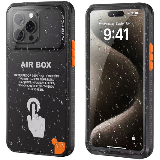 Funda Universal Waterproof para Teléfono máx. 6.7 pulgadas, ShellBox, AirBox, Negra
