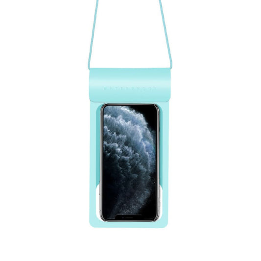 Funda Universal Impermeable para Teléfono máx. 6.8 pulgadas, Techsuit, TWC1, Turquesa