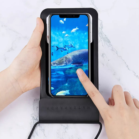 Funda Universal Impermeable para Teléfono máx. 6.8 pulgadas, Techsuit, TWC1, Turquesa