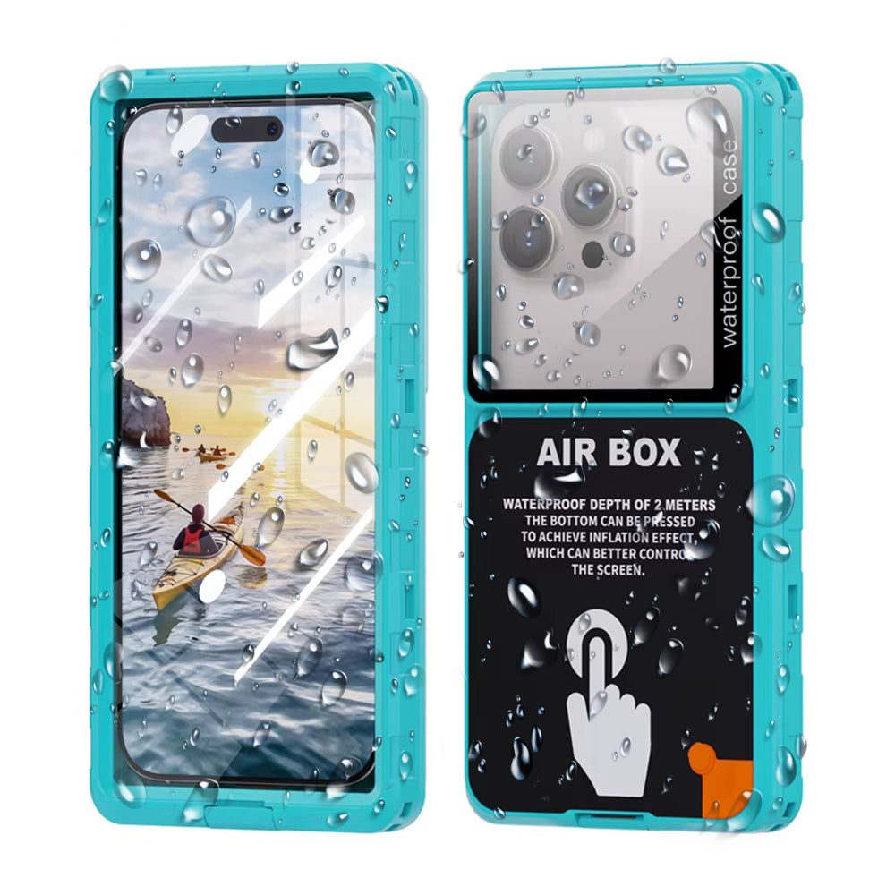 Funda Universal Impermeable para Teléfono máx. 6.9 pulgadas, ShellBox, AirBox, Azul