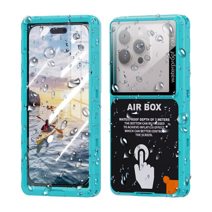 Funda Universal Impermeable para Teléfono máx. 6.9 pulgadas, ShellBox, AirBox, Azul